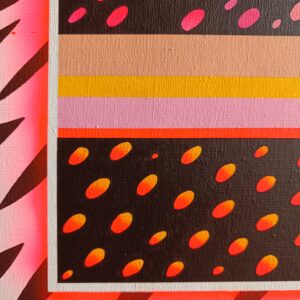 COMPOSITION with CHUNG PINK and YELLOW