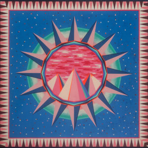 SUN on BLUE BACKGROUND